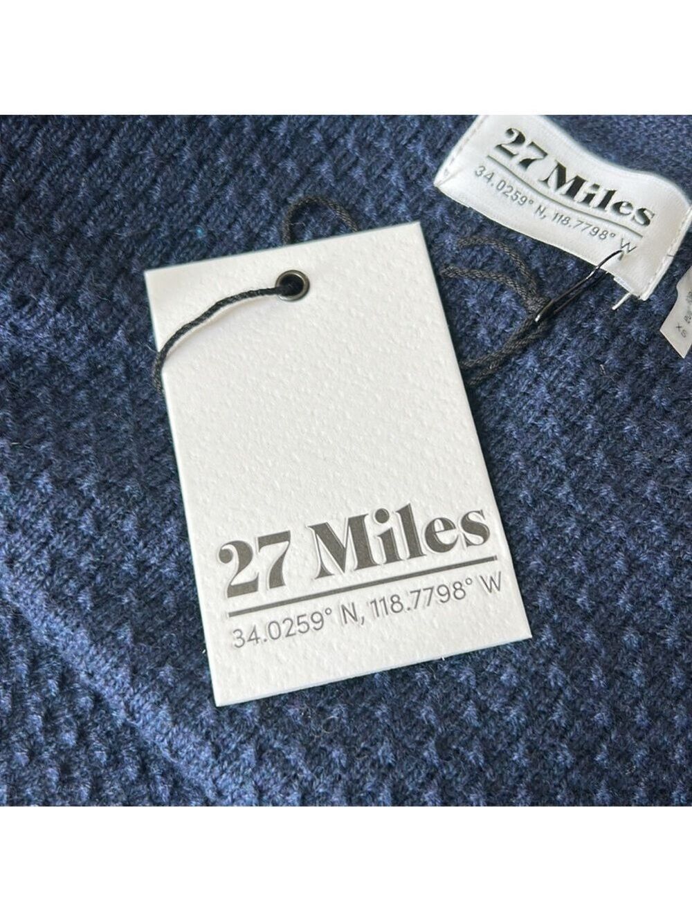 NWT 27 Miles Malibu Luana Navy Front Pocket Cardigan Size XS. - Picture 8 of 10